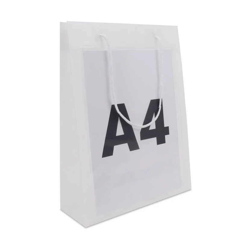 Plastkassar med fönster och A4-insticksficka 26 + 10 x 36 cm Semi-transparent (100 st.) [FP-DQC021]