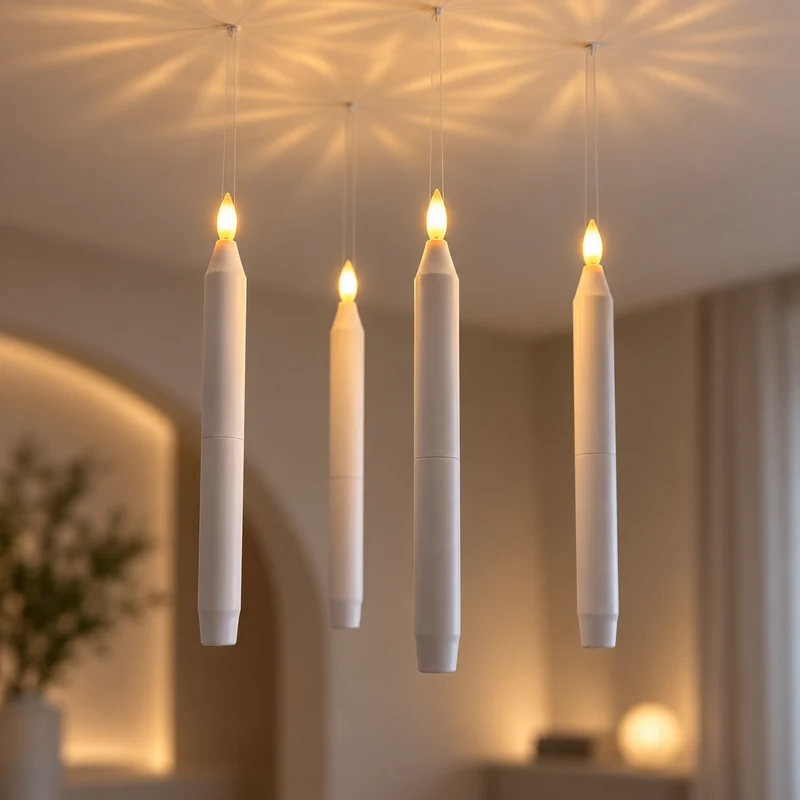 Svävande LED-ljus – Magiska Hängande Kronljus