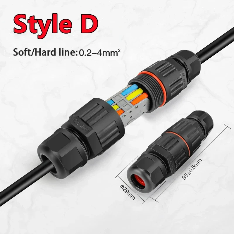 IP68 Waterproof Wire Connector – 2/3 Pin Solder-Free Junction Box