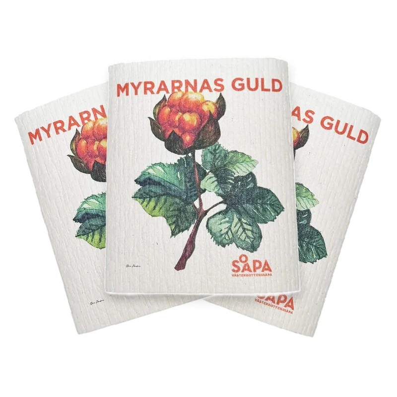 3-pack Myrarnas Guld trasa, designad av Sara Idenfors