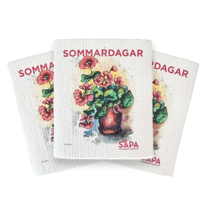 3-pack Sommardagar-trasa, designad av Sara Idenfors
