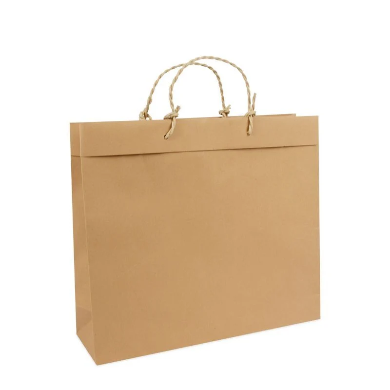 Återvunna Papperskassar med viklock 40 + 12 x 35 cm Brun (100 st.) [FP-DPK062]