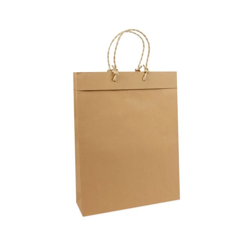 Återvunna Papperskassar med viklock 31 + 10 x 40 cm Brun (100 st.) [FP-DPK061]