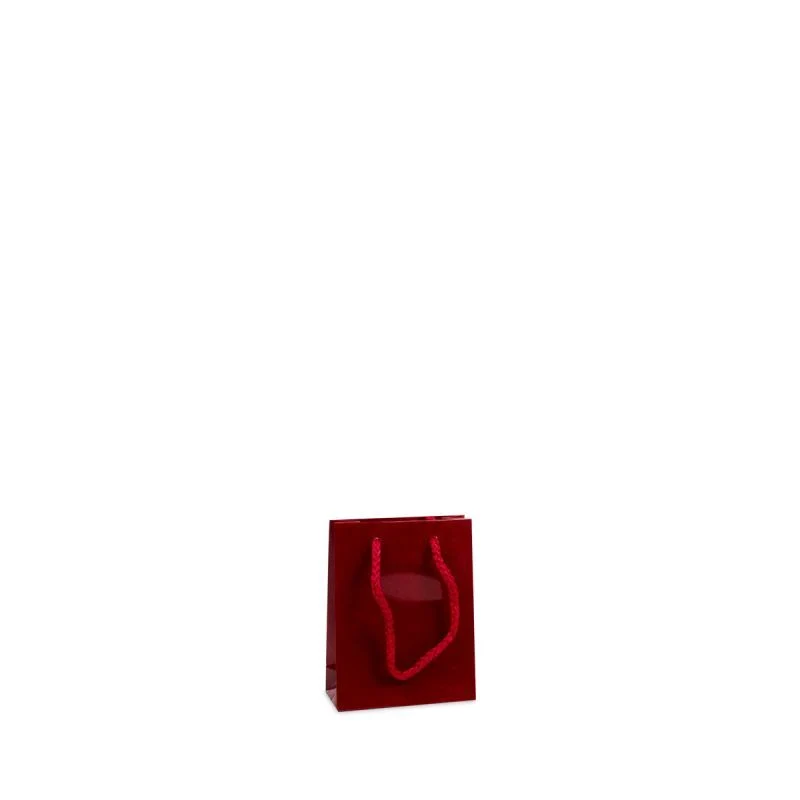 Glansiga Papperskassar 10 + 4,5 x 13 cm Bordeauxröd (250 st.) [FP-DPK035]