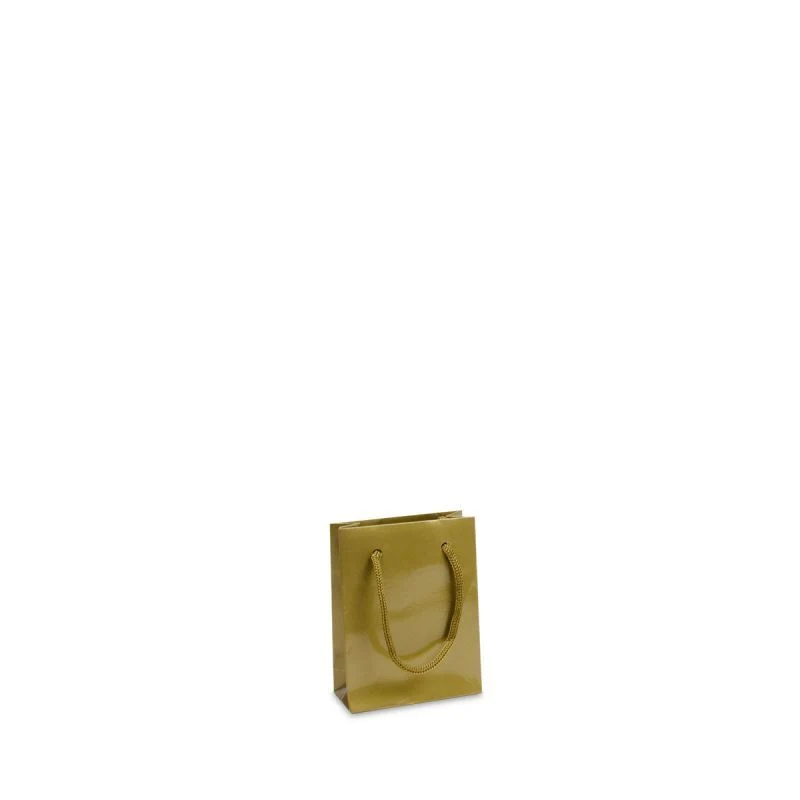 Glansiga Papperskassar 10 + 4,5 x 13 cm Guld (250 st.) [FP-DPK032]