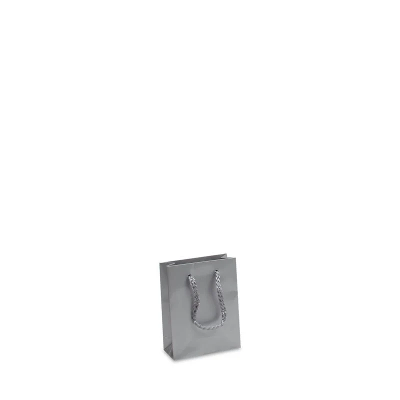 Glansiga Papperskassar 10 + 4,5 x 13 cm Silver (250 st.) [FP-DPK031]