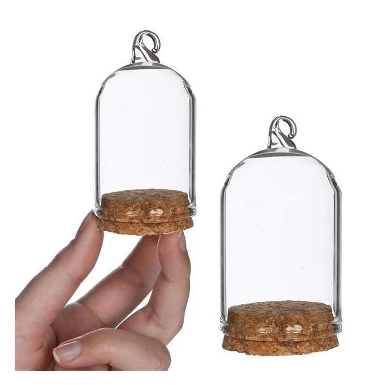 Kupol m.upphängning på korkbas Ø6 h.8 cm (6 st) [IFS-29420]