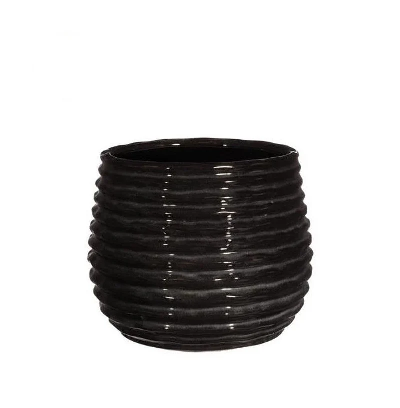 Kruka Svart Anthracite Rise Ø10 x h: 13,5 cm (6 st) [IFS-33974]