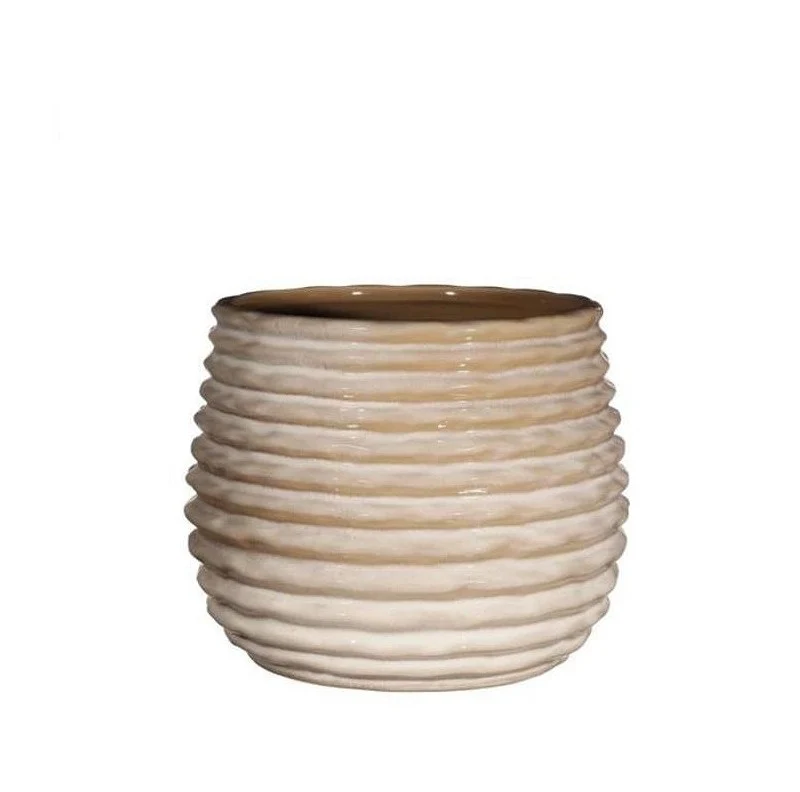 Kruka Rise kräm Ø13 x h: 15,5 cm (4 st) [IFS-33965]