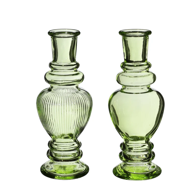 Vas Venedig Grön H: 15,5 x Ø5,7 cm (12 st) [IFS-29895]