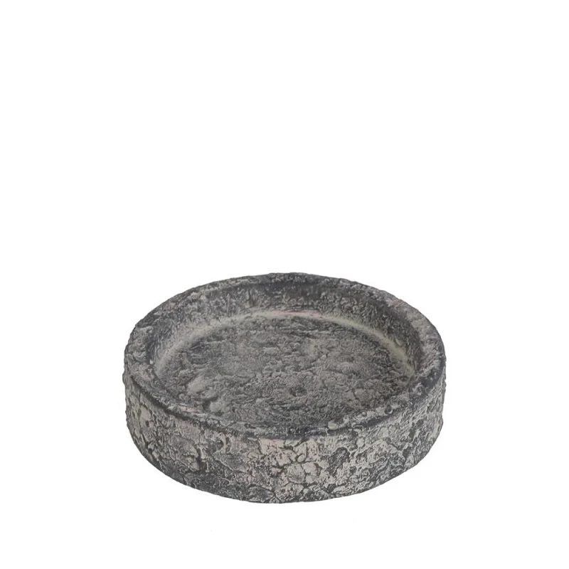 cement vax skål mörk Grå Ø8 x H2 cm (12 st) [IFS-36051]