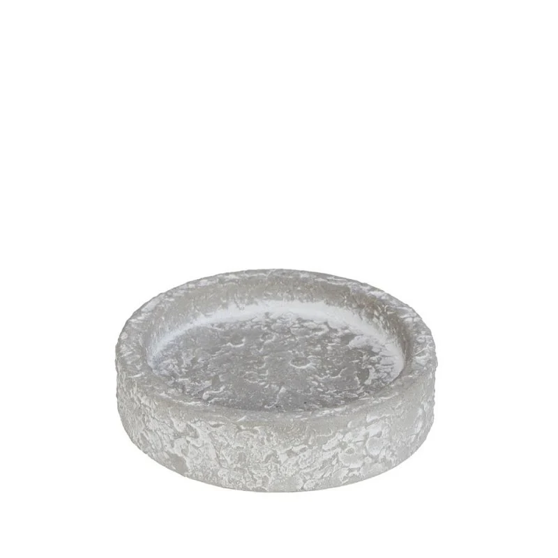 Cement vax skål ljus Grå Ø8 x H2 cm (12 st) [IFS-36050]