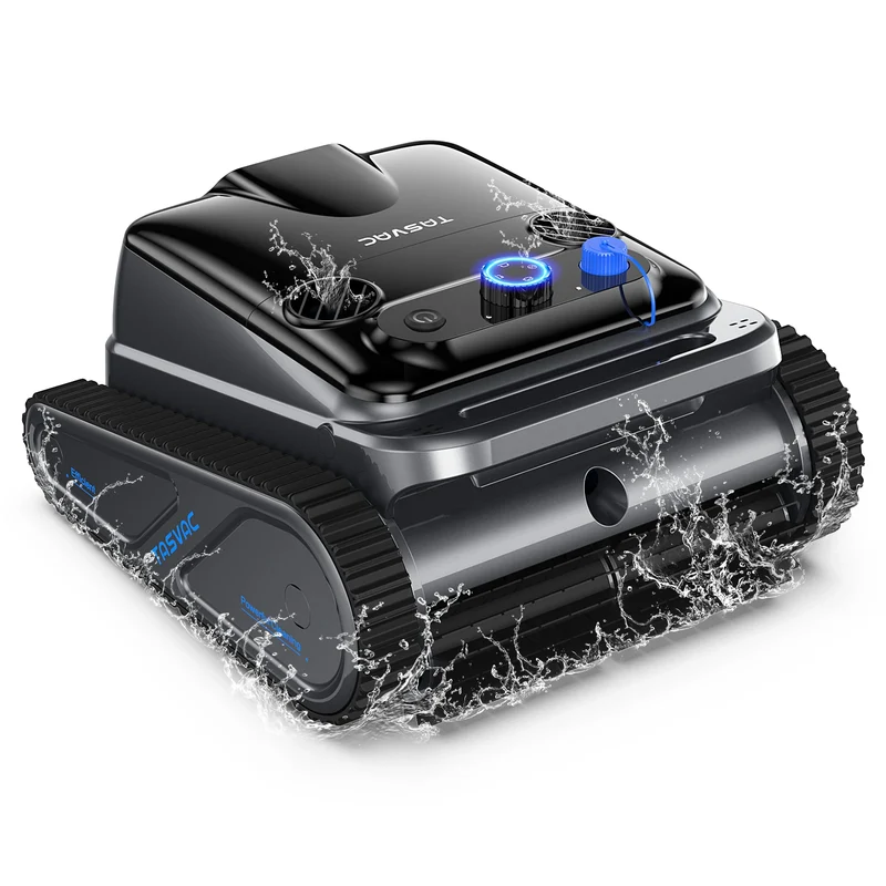 Cordless Robotic Pool Cleaner | 4 Motors, Wall & Waterline Cleaning, 300min Battery, Inground Pools