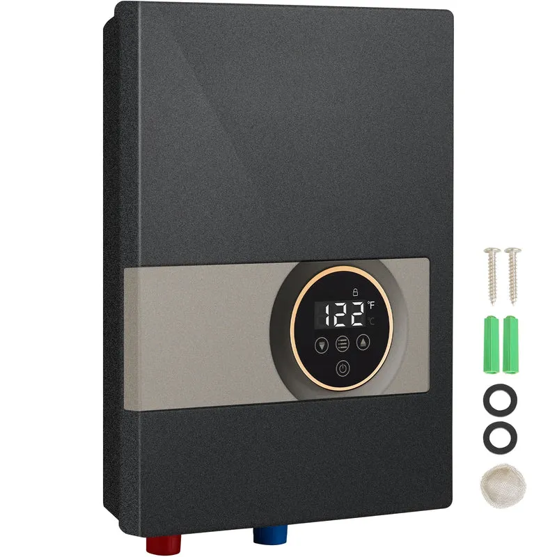 SucceBuy Instant Water Heater 8/14/18kW – On Demand Electric, Digital Temperature Display