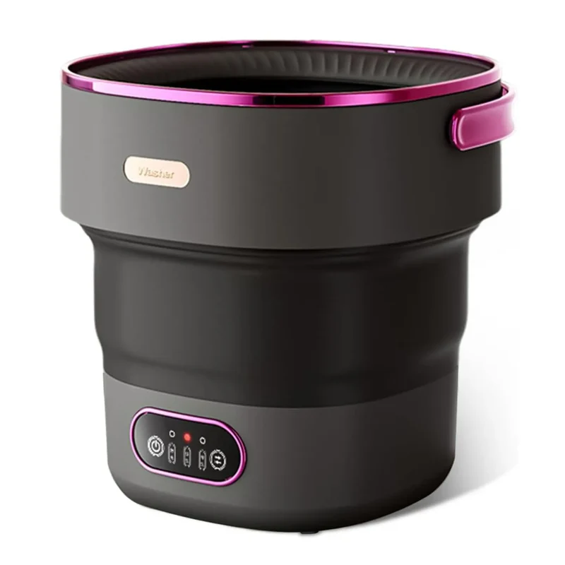 13L Portable Washing Machine – Foldable Mini Washer with 4 Modes & Spin Basket
