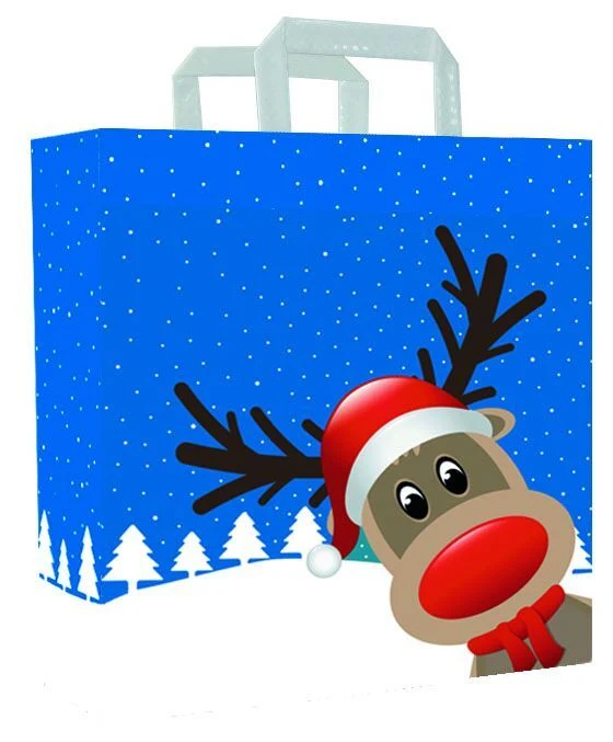 Papperskassar för jul Christmas Friends 22 + 10 x 28 cm Vit (250 st.) [FP-KDT030]