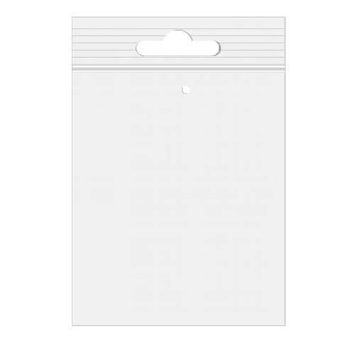 Blixtlåspåsar med Eurohål och lufthål 12,5x18cm Kristallklart PP 50 mikron (100 st) [ZE57V]