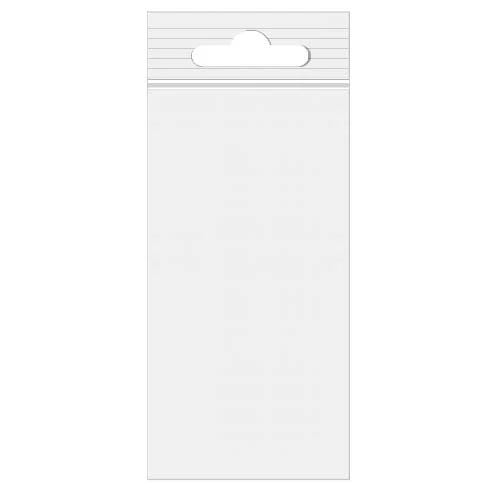 Blixtlåspåsar med Eurohål 10x20,5 Kristallklart PP 50 mikron (100 st) [ZE48]