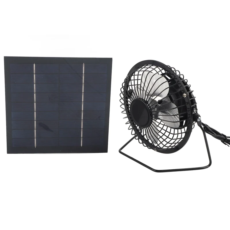 Solar Panel Cooling Fan Set 5W – Mini Photovoltaic Panel with Portable Fan for Greenhouse
