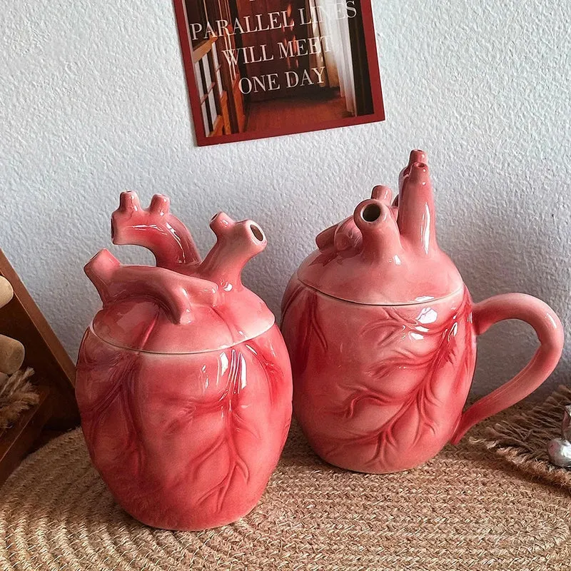 Skip a Beat Anatomical Heart Coffee Mug