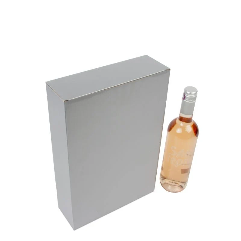 Kartonglådor för vinflaskor 24 x 8 x 36 cm Silver (30 st.) [FP-VWL006]