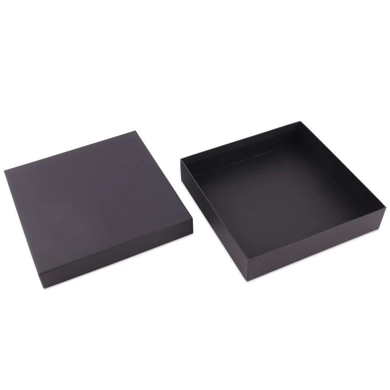 Kraftpresentlådor med lock 20,7 x 20,7 x 4,3 cm Svart (20 st.) [FP-VPL013]