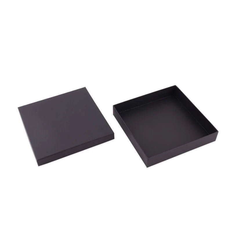 Kraftpresentlådor med lock 17,7 x 17,7 x 3,2 cm Svart (40 st.) [FP-VPL012]