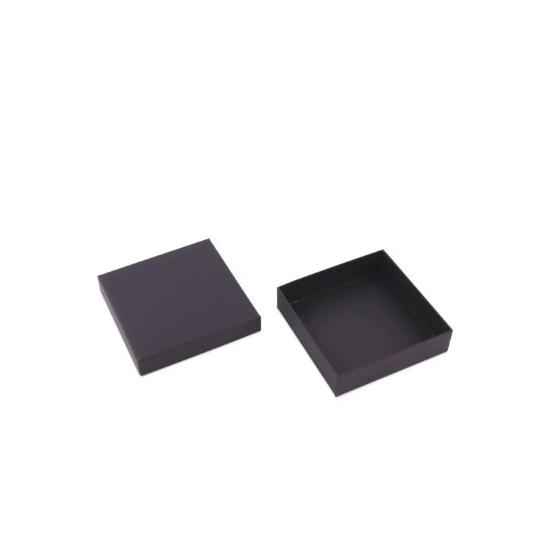 Kraftpresentlådor med lock 12 x 12 x 3 cm Svart (40 st.) [FP-VPL011]