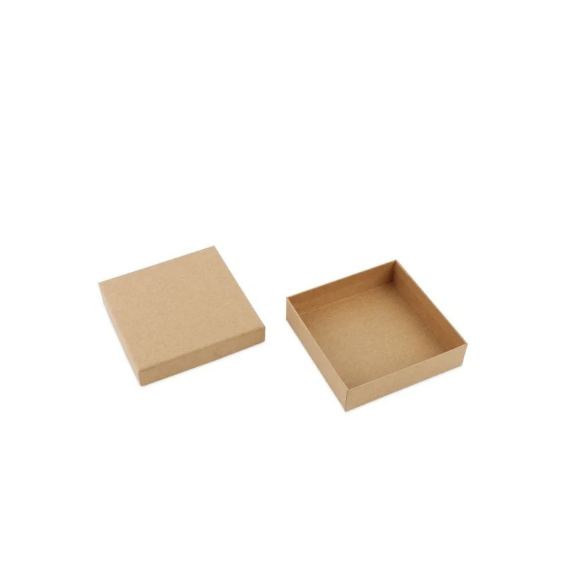 Kraftpresentlådor med lock 12 x 12 x 3 cm Brun (40 st.) [FP-VPL005]