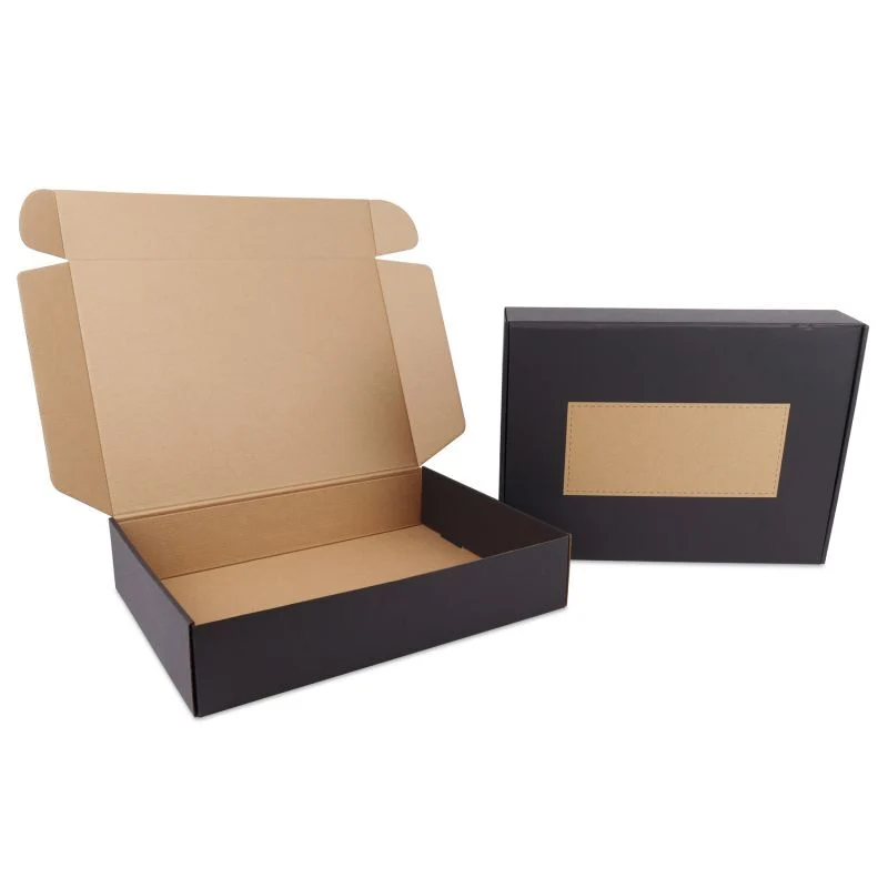 Fraktlådor med personaliseringsfält 41,5 x 30,5 x 8,5 cm Svart (50 st.) [FP-VPD523]