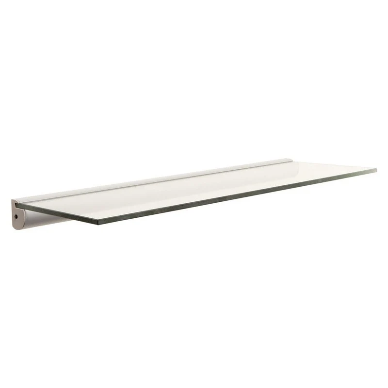 Led Glass Shelf Set W 60 x D 20 x H 0.8 cm clear/silver