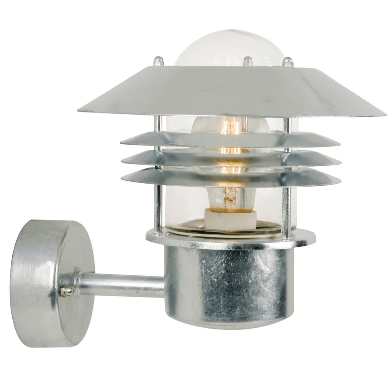 Nordlux Vejers E27 220mm Galvanized Outdoor Wall Lamp