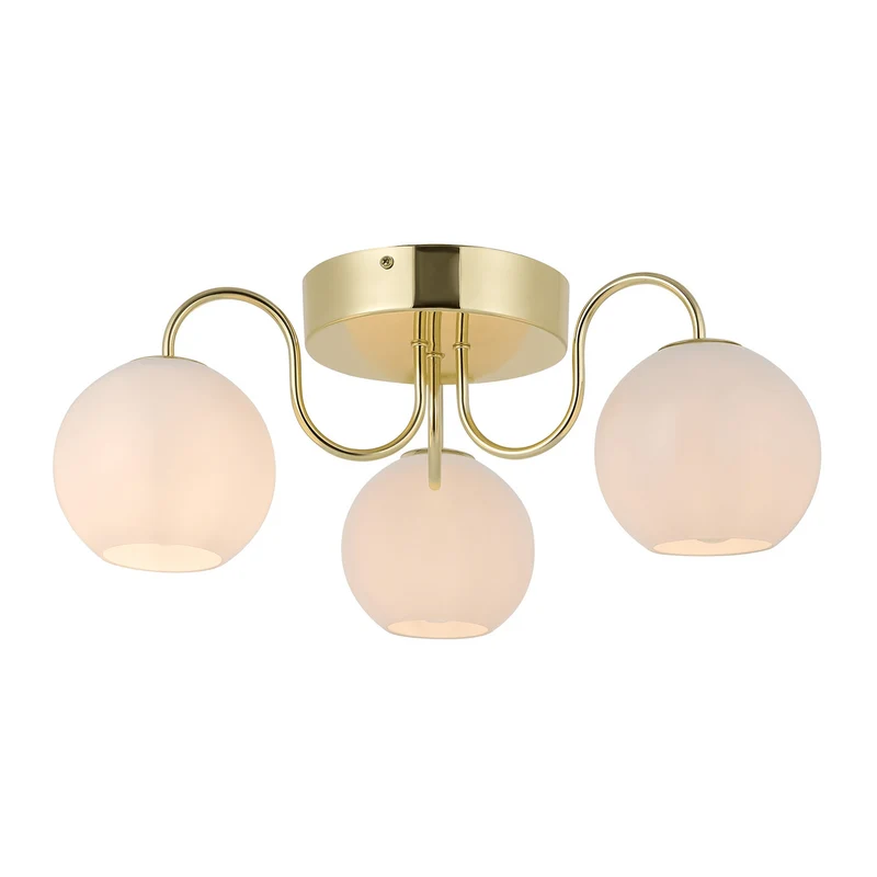 Nordlux Franca E14 3x40W Ceiling Lamp, Brass