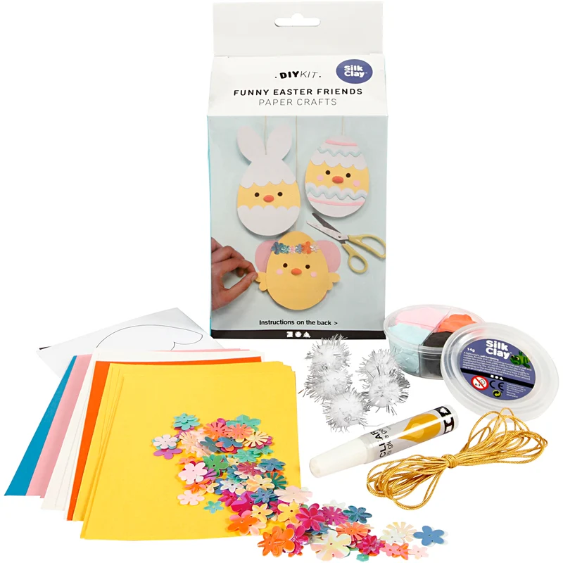 Mini DIY Kit Pappersdekoration, kartong med dekoration, 1 set [HOB-100758]