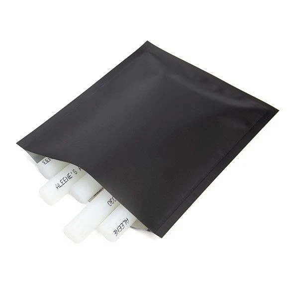 Plastpåsar Matt Svart 10.2x12.7cm Tamper-proof Värmeförseglingsbar (100 st) [CRB3B]