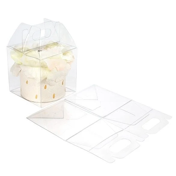 Låda med plasthandtag 10,2 x 10,2 x 10,2 cm (25 st) [FPLB57]