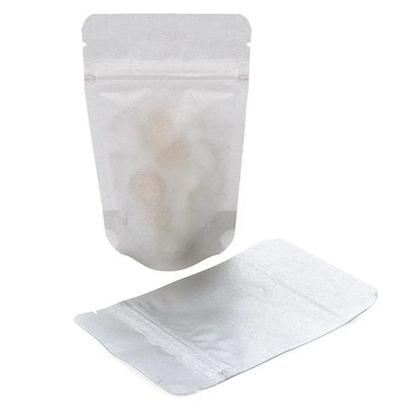 Stå upp påsar Rispapper Silver 7,9x5,1x13cm | 28 gram (100 st) [ZBGR1SS]