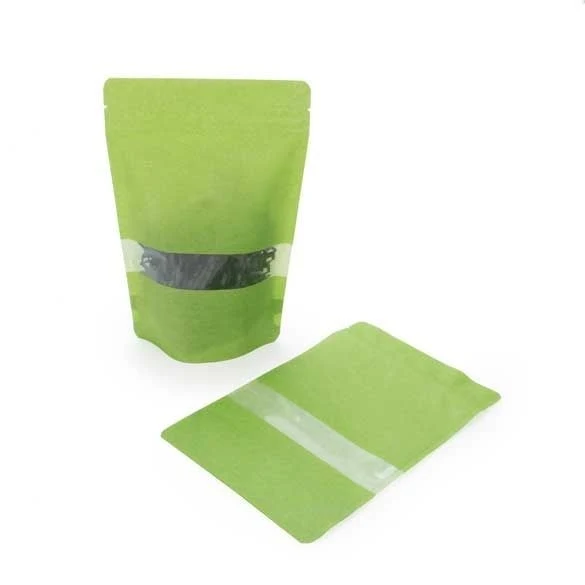 Stå upp påsar Rispapper Grön 13x7,9x20,6cm | 113 gram (100 st) [ZBGR3GR]