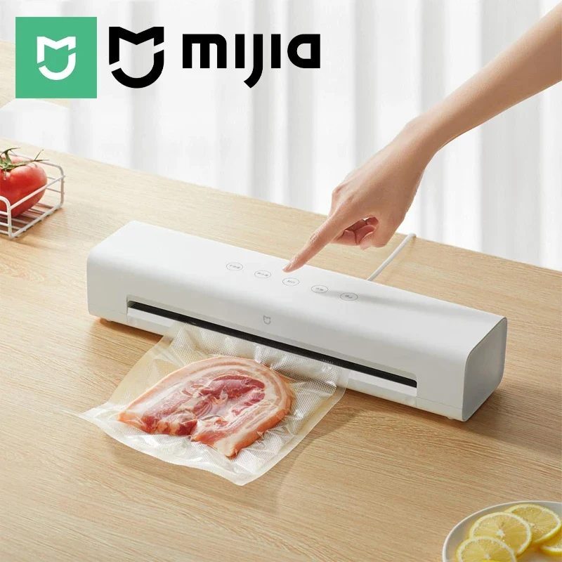 MIJIA Vacuum Sealer Machine | 70kPa Suction | Dry & Moist Modes | 10 Vacuum Bags | External Vacuum | CN Version