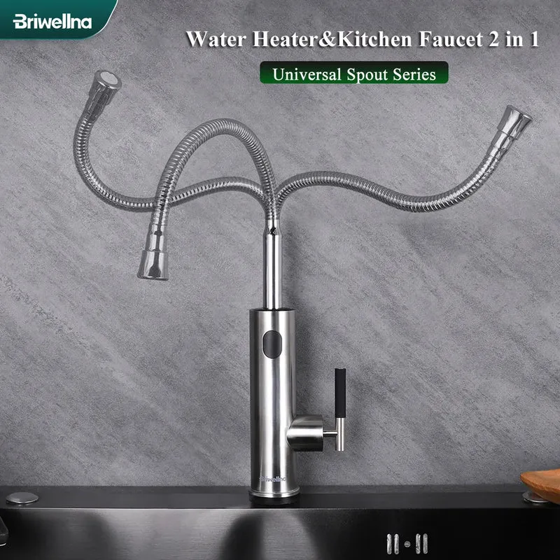 Briwellna 220V Instant Electric Water Heater Faucet – 2-in-1 Kitchen Tap