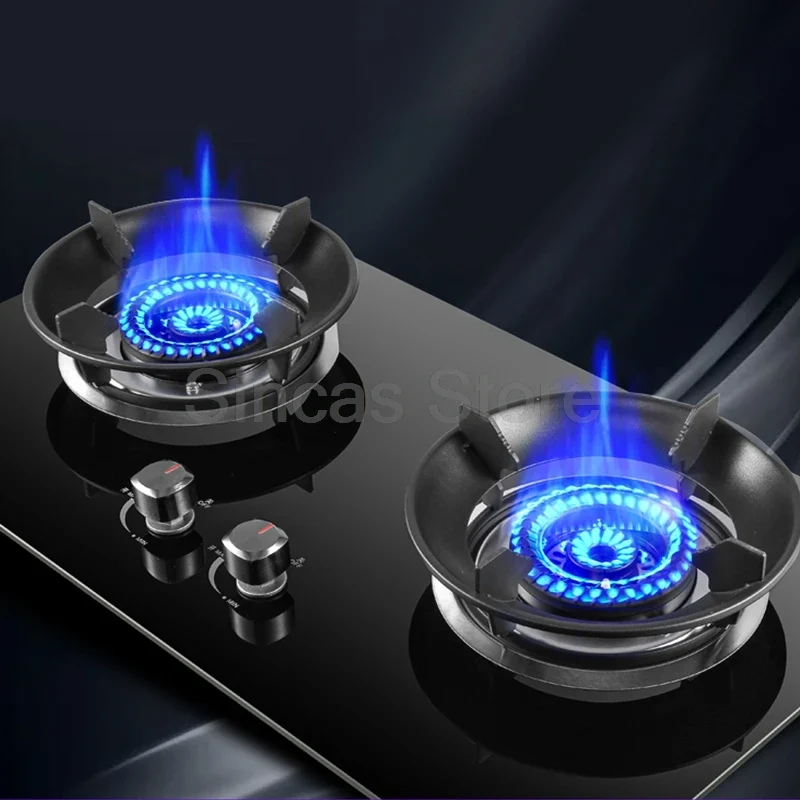 Sincas Two-Burner Gas Stove | 4.2–8.5KW | LPG & Natural Gas | Ceramic Glass | Desktop