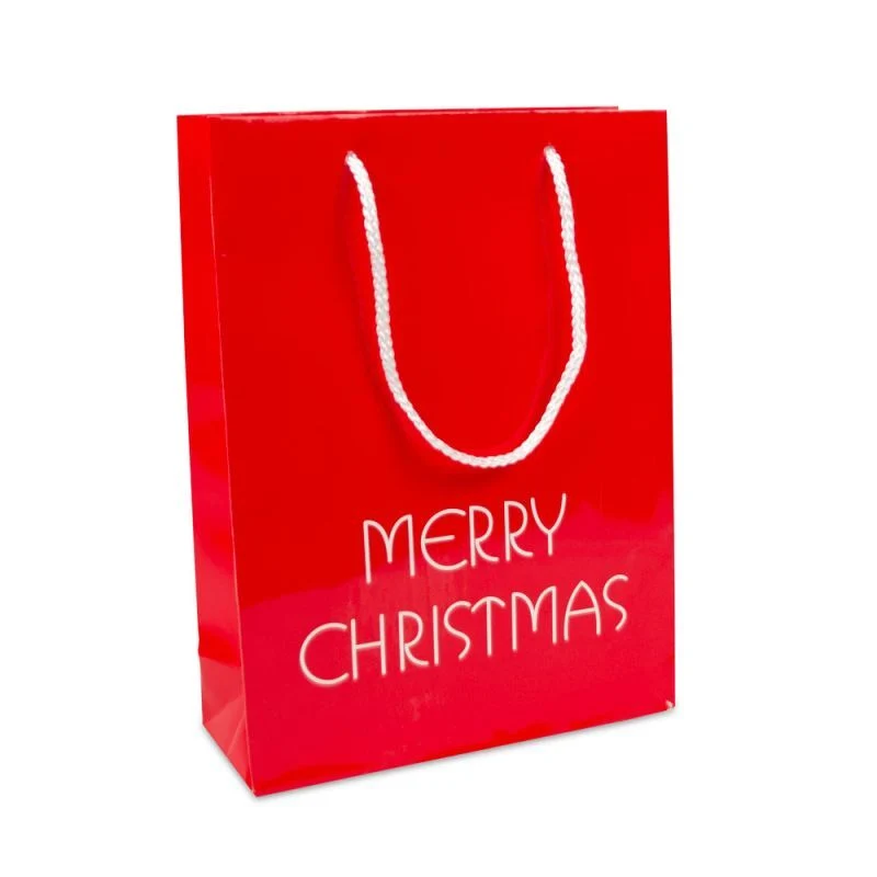 Papperskassar för jul Merry Christmas 26 + 10 x 35 cm Röd (100 st.) [FP-TOP993]