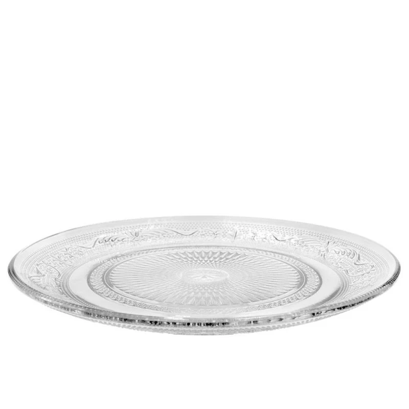 Glasfat Tess Ø 29 cm, H. 2 cm, klar - 6 st