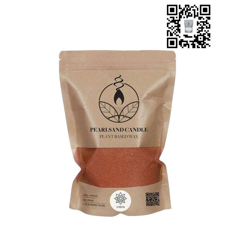 Pearlsand-doftljus 400 g amber - 6 st