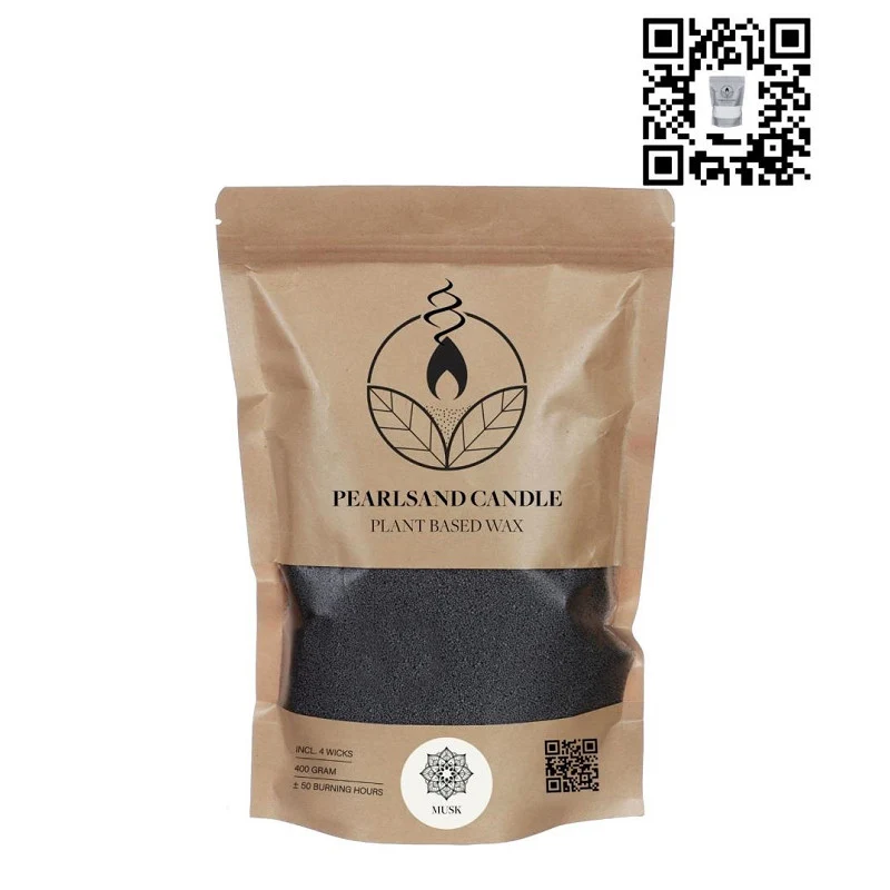 Pearlsand-doftljus 400 g mysk - 6 st