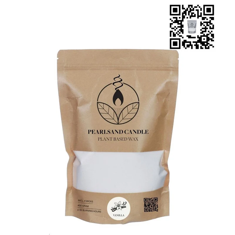 Pearlsand-doftljus 400 g vanilj - 6 st