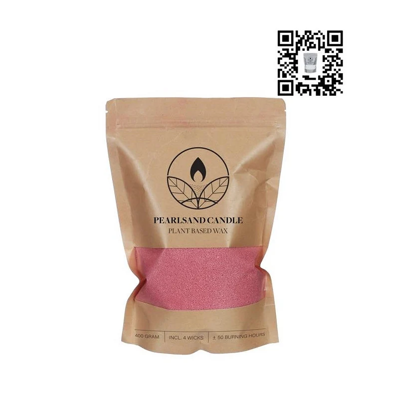 Pearlsand-ljus 400 g rosa - 6 st