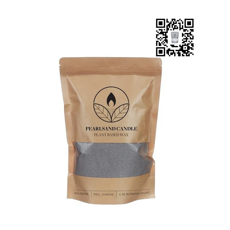 Pearlsand-ljus 400 g grå - 6 st
