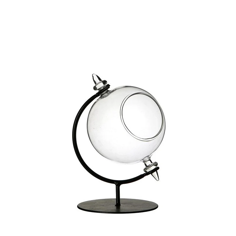 Glaskula för värmeljus med ställ Ø 8 cm, H. 14 cm - 1 st