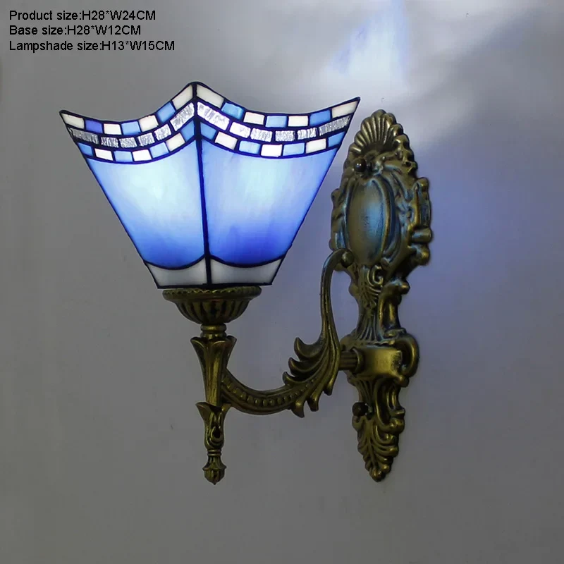 Prism Flight Stained Glass Butterfly Pyramid Wall Lamp